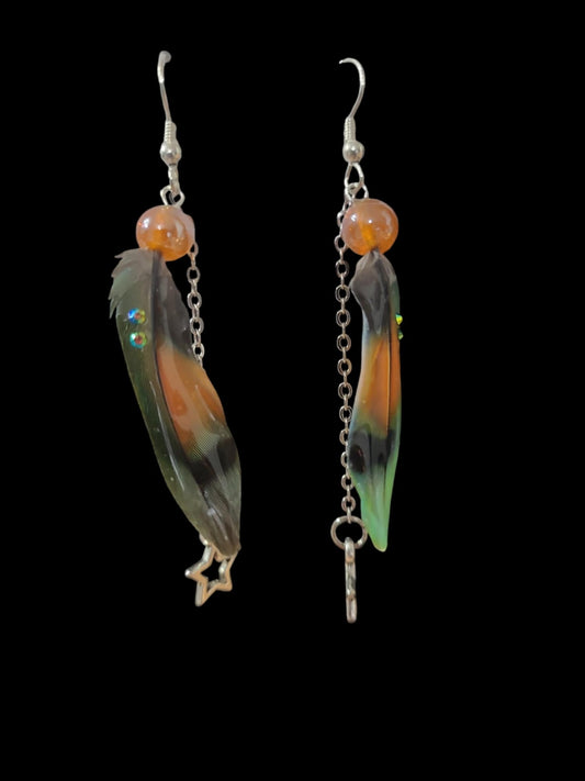 Feather earrings